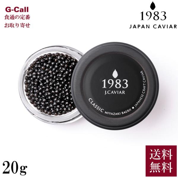 ジャパンキャビア 宮崎キャビア 1983 バエリ クラシック 20g 北海道・沖縄送料別 卵径3.3mm未満 キャビア 大粒 魚介 シーフード 魚卵 シベリアチョウザメ