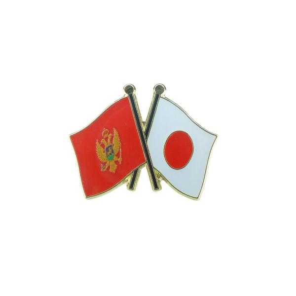 モンテネグロ オリンピック バッジ 国旗ピンバッジ（日本・モンテネグロ友好旗） : 国旗ストラップヤ
