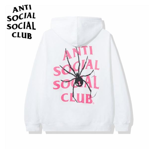 anti social white hoodie