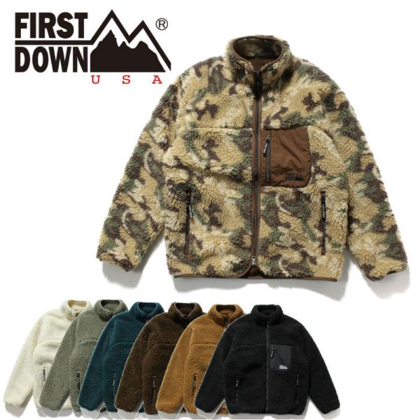 FIRST DOWN �t�@�[�X�g�_�E�� TUMBLING BOA BLOUSON �{�A�u���]�� �A�E�^�[ �����Y ���f�B�[�X �t���[�X �^���u�����O �h�� �H  �J�W���A�� �A�E�g�h�A