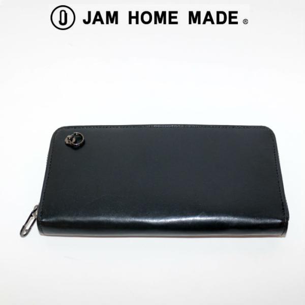 【希少/別注】ジャムホームメイド コモンスコード ラウンドジップ レザー 長財布 JNS579WH)リアルパイソンラウンドファスナー長財布-ホワイト