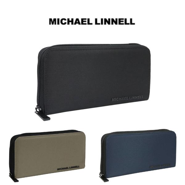 長財布 軽量 ナイロン ラウンドジップ MICHAEL LINNELL ウォレット プレゼント ギフト マイケルリンネル Round Long Wallet