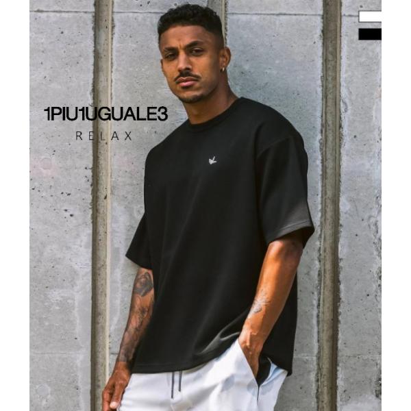 レーヨンブレンドドローコードTシャツ メンズ 半袖 1PIU1UGUALE3 RELAX カットソー 男性 カジュアル ウノピゥウノウグァーレトレ リラックス