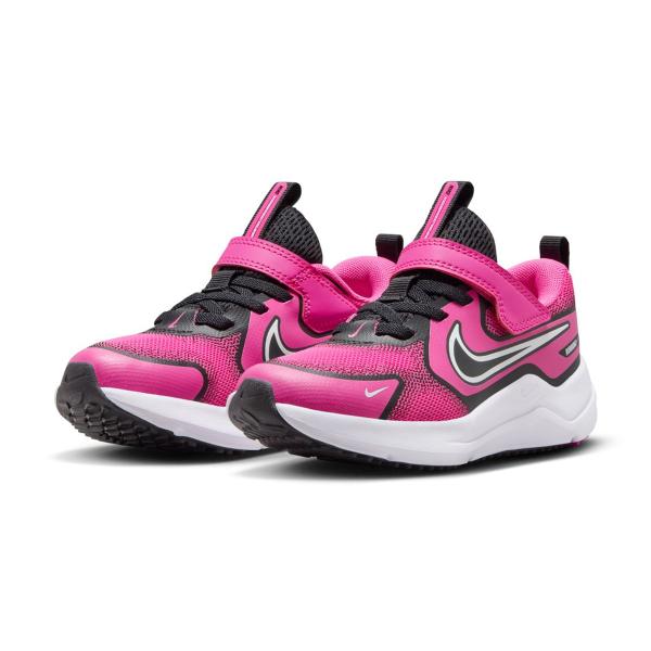 ナイキ NIKE キッズ 子供靴 ジュニア スニーカー コズミック ランナー COSMIC RUNNER PSV HM4400-602 レーザーフューシャ/ホワイト/ブラック  ベルクロ