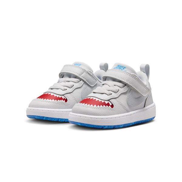 ナイキ NIKE ベビー キッズ 子供靴  スニーカー コート ボロー LOW IO1662-001 ピュアプラチナム COURTBOROUGH LOW BABY/TD