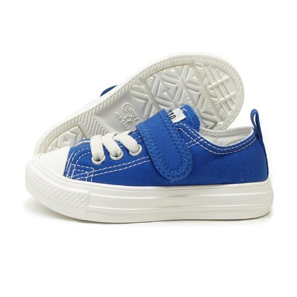 コンバース CONVERSE キッズ スニーカー シューズ 子供靴 ローカット チャイルド オールスター ライト V-1 OX ブルー 青 CHILD ALL STAR LIGHT V-1 OX 軽量