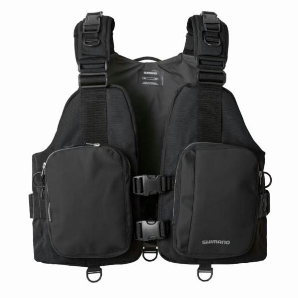 デタッチャブルゲームベストVF−036V 黒 F シマノ : グッド