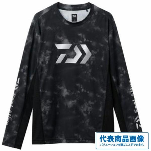 DE-3826 ロングスリーブゲームシャツ ブラックヘイズカモ グローブ