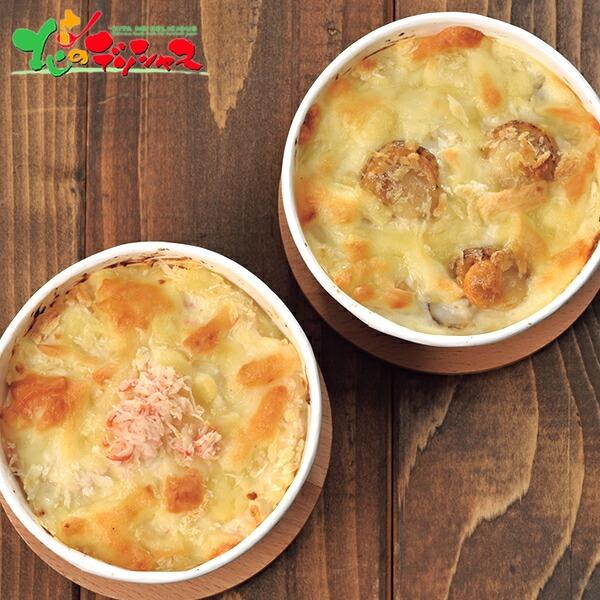 ■スマートフォンでは商品説明に文字数制限があるため、詳しい詳細は必ずパソコン表示で商品説明のご確認をお願い致します！■商品名:船岡商店　すずやの海鮮グラタンセット　■商品内容:カニグラタン・帆立グラタン/各130g×2個■賞味期限:冷凍60...