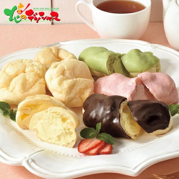 ■スマートフォンでは商品説明に文字数制限があるため、詳しい詳細は必ずパソコン表示で商品説明のご確認をお願い致します！■商品名:ジョリ・クレール もち×もちシュークリーム&amp;エクレアセット■商品内容:もち×もちシュー/4個、もち×もちエ...