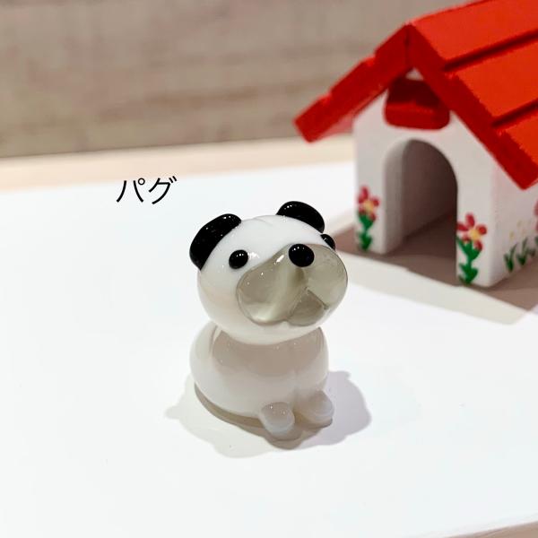ミニガラス細工 パグ 69964 CKK439 ハンドメイド 犬 ミニチュア人気