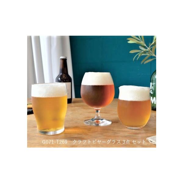 クラフトビヤーグラスセット G071-T269 ガラス 日本製 グラス 3タイプ 専用ギフト箱仕様【数量＆期間限定特価】東洋佐々木ガラス