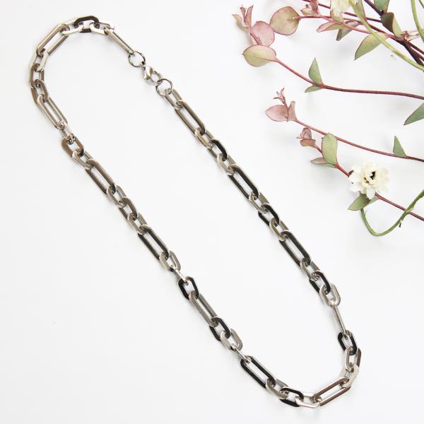 ネックレス チェーン ステンレス 長め ロング 6.5mm アンカー ネックレス チェーン ステンレス 長め ロング 6.5mm アンカー