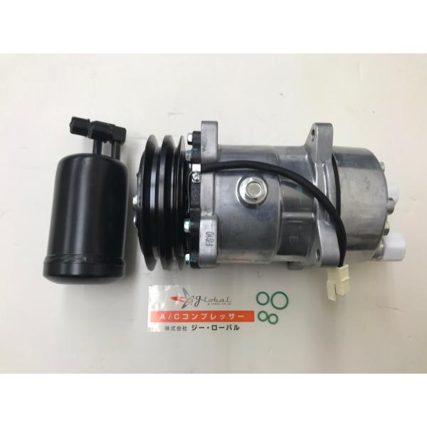 フォルクスワーゲン ゴルフ2 新品 エアコンコンプレッサー 3点