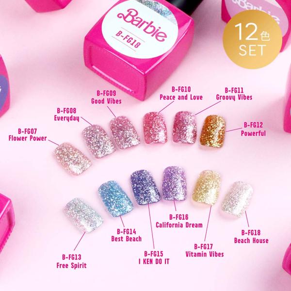 Barbie バービークリスタルフラッシュマグ1＆2 12色セット g-nail_ta2000480gl