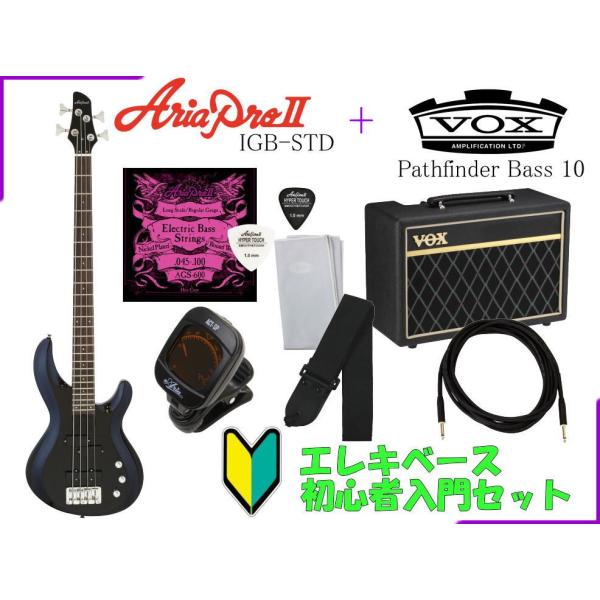 sׂ܂B ݌ɂ܂Bt AriaProII IGB-STD MBK(Metallic Black) { VOX Pathfinder Bass 10 GLEx[XSғZbg