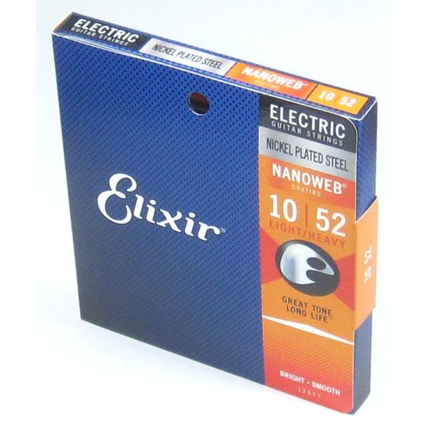 Elixir 12077 Light|Heavy NANOWEB GNT[ GLEM^[ imEFu Cg|wBEQ[W .010|.052