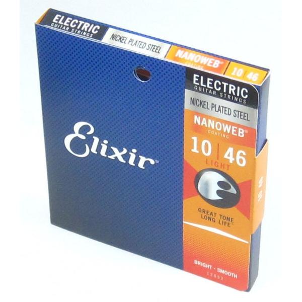 Elixir 12052 Light NANOWEB GNT[ GLEM^[ imEFu CgEQ[W .010|.046