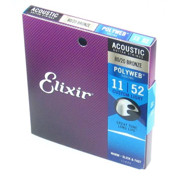 Elixir 11025 Polyweb Custom Light Bronze GNT[ AR[XeBbNEM^[  |EFu JX^ECg uY .011`.052