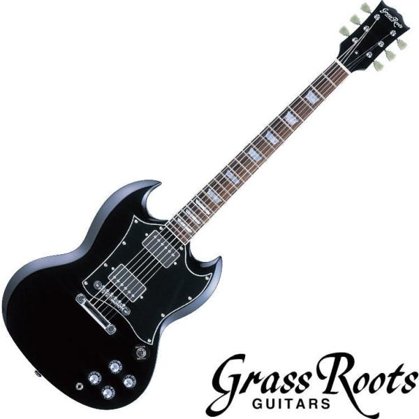 Grass Roots G-SG-55L Black グラス・ルーツ エレキギター ブラック