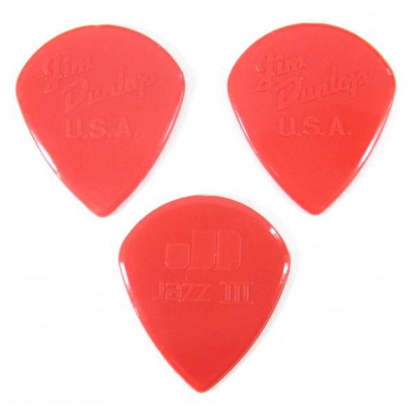 JIM DUNLOP NYLON JAZZ III red nylon W _bv sbN 3Zbg ( iC WYX[ )