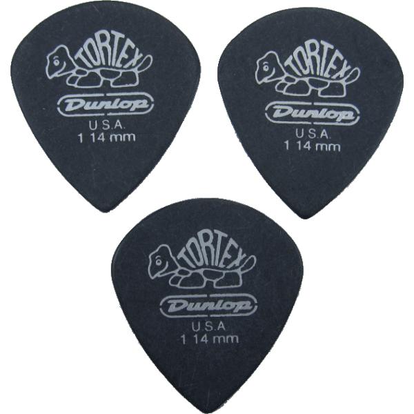 JIM DUNLOP TORTEX PITCH BLACK JAZZ III 1.14 W _bv sbN RZbg g[ebNX sb` ubN WY X[ 1.14mm