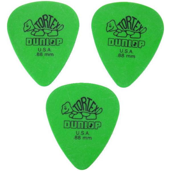 DUNLOP JIM TORTEX STANDARD green .88 ジム ダンロップ ピック