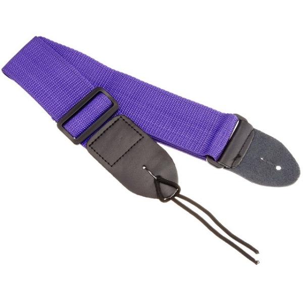 ギターストラップ　本革3mm厚　ウエスタンバックル　117〜130cm　パープル g-sakai_kc-pgs1105