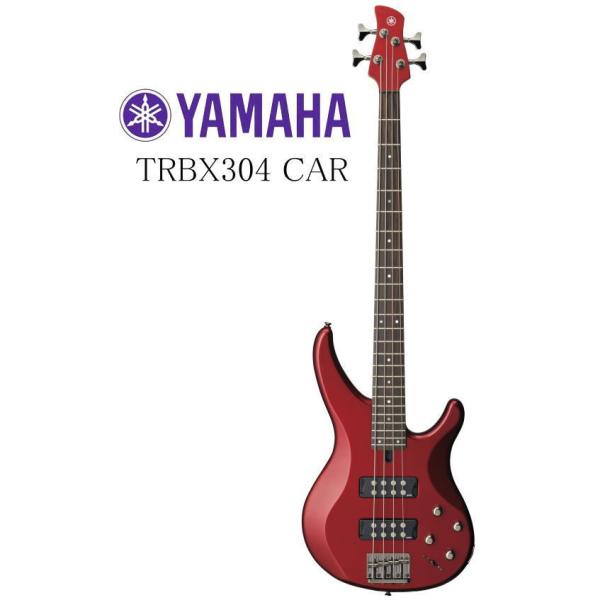 【新品同様】ヤマハ YAMAHA　 TRBX304　CAR　レッド エレキベース YAMAHA TRBX304 CAR (キャンディアップルレッド) ベース 初心者