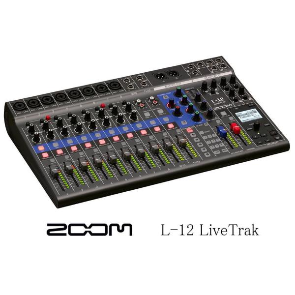 [񂹏i] ZOOM LiveTrak L-12 12-Track Live Mixer / Recorder Y[ 12gbN CuE~LT[ R[_[