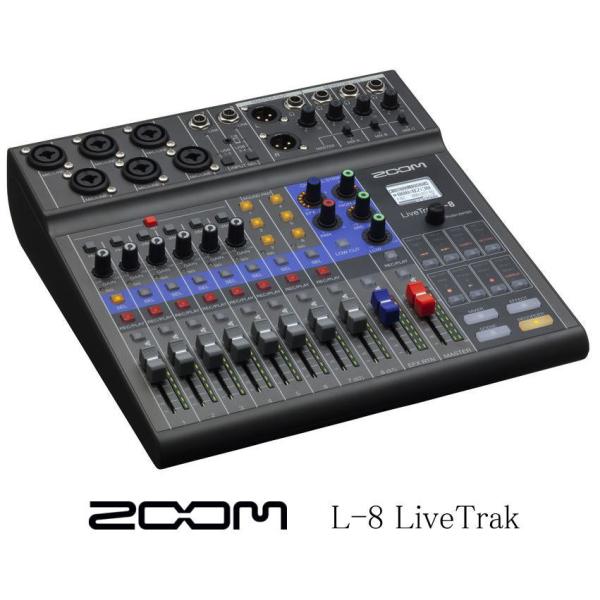 動作確認のみ使用　ZOOM LiveTrak L-8 8トラックミキサー ズーム(楽器) [※お取り寄せ商品] ZOOM LiveTrak L-8 8-Track Live
