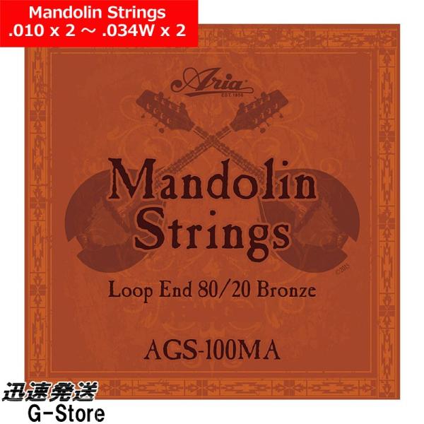 他サイト： Aria マンドリン弦 AGS-100MA×1セットの商品画像