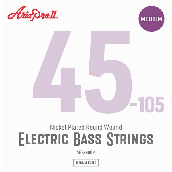 他サイト： AriaProII ベース弦 AGS-600M×1セット Medium Scale Bass 45-105の商品画像