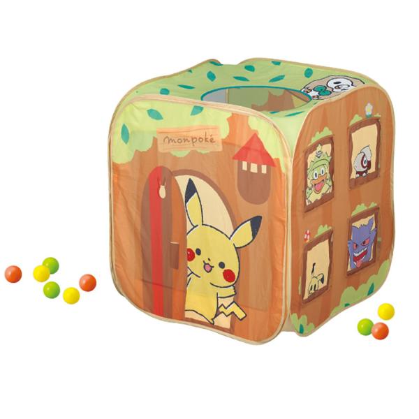 ポケモンたちと一緒に遊ぼう！遊びがいっぱいのボールハウスおうちには遊びがいっぱい！ボール30個付き！ポケモンたちに囲まれて楽しく遊べるボールハウスです。中の様子が見える安心仕様。コンパクトに収納できるバッグ付きです。対象年齢： 1才〜[1才...