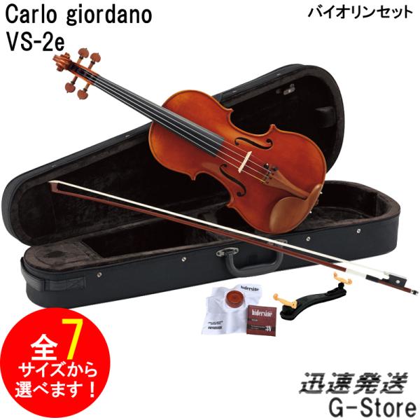 サイズが選べる】カルロ・ジョルダーノ バイオリンセット VS-2e Carlo