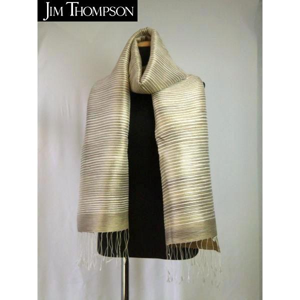 ジムトンプソン Jim Thompson シルクストール ベージュ 約195cmｘ50cm タイ最高級ブランド Buyee Buyee 日本の通販商品 オークションの入札サポート 購入サポートサービス