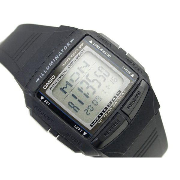 DATABANK CASIO カシオデータバンク 電卓機能 デジタル腕時計 ブラック 