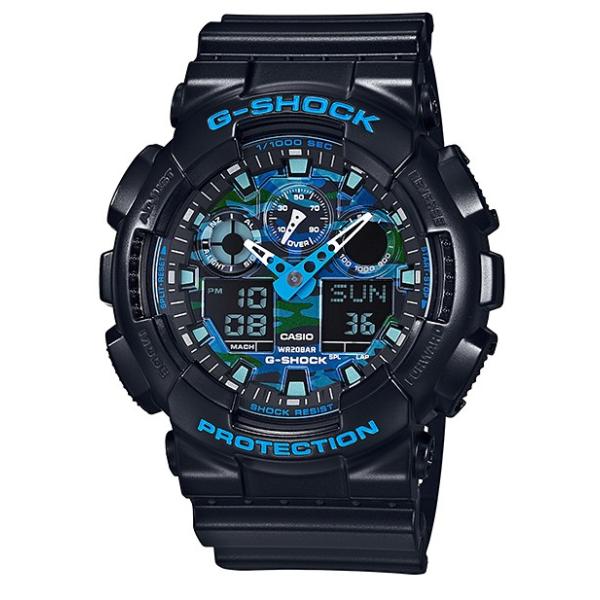 G-SHOCK G�V���b�N CASIO �J�V�I �A�i�f�W �r���v �J���t���� �u���[ �u���b�N GA-100CB-1AJF �������K���f��