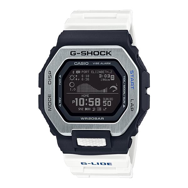 CASIO G-SHOCK G-LIDE G���C�h �W�[���C�h 2020�V�� GBX-100-7JF �T�[�t�@�[ �T�[�t�B�� �����Y �f�W�^�� �r���v �u���b�N �z���C�g �������K���f��