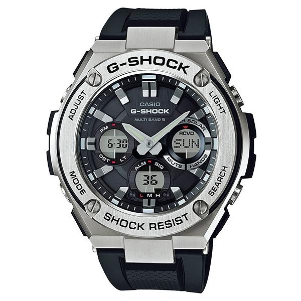 JVI GVbN GX`[ CASIO G-SHOCK G-STEEL dg \[[ dgv Y AifW rv ubN Vo[ GST-W110-1AJF Kf