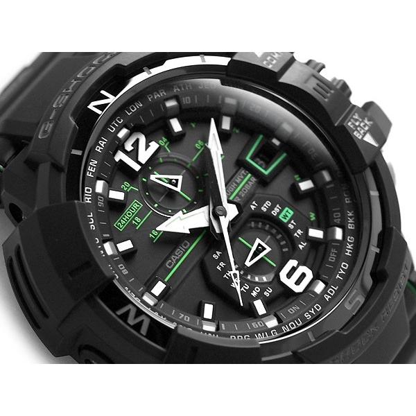 G Shock Sky Cockpit 逆輸入海外モデル カシオ Gショック スカイコックピット ソーラー 電波時計 ブラック グリーン Gw A1100 1a3 Gw A1100 1a3er G専門店g Supply 通販 Yahoo ショッピング