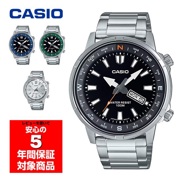 CASIO MTD-130D 腕時計 メンズ アナログ 方位ベゼル アウトドア