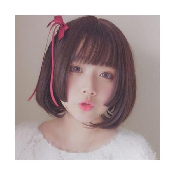 ダークブラウン 姫カット フル ウィッグ ショート ボブ カール 小顔 ぱっつん 姫髪 自然 原宿 ロリータ 高品質 耐熱 Buyee Buyee Japanese Proxy Service Buy From Japan Bot Online