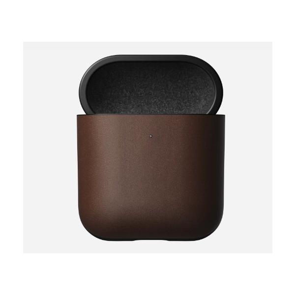 NOMAD社製 AirPods 用 レザーケース(ブラウン) : ジーテイクドットコム