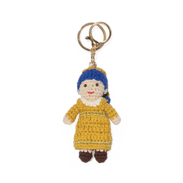Crochet Keyring GIRL WITH PEARL EARRING（ガール ウィズ パールイヤリング）クロシェットキーリング