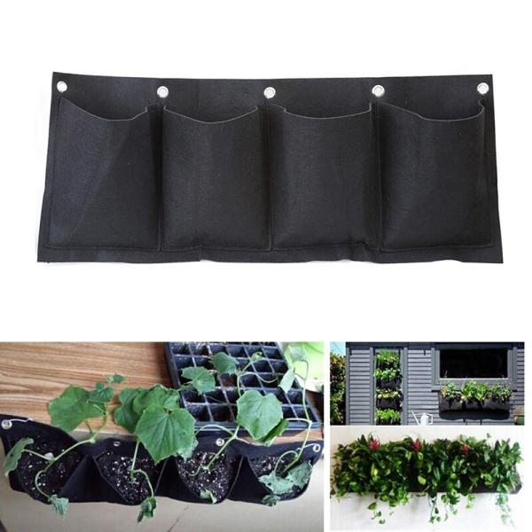 4ポケット 不織布 ポット プランター 壁掛け 布鉢 鉢植え 植木 袋 容器 ガーデニング 庭 T 7 1 Ali Violet 通販 Yahoo ショッピング