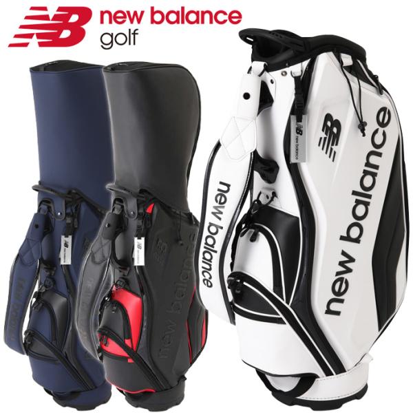 良品♪ニューバランスゴルフ 9.0型 キャディバッグ マットポリウレタン 白