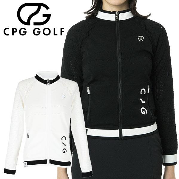 CPG GOLF ホールガーメントサマーニットジャケット レディース ゴルフウェア 1103-24140 CPG GOLF 【期間限定】 ホールガーメントサマーニットジャケット