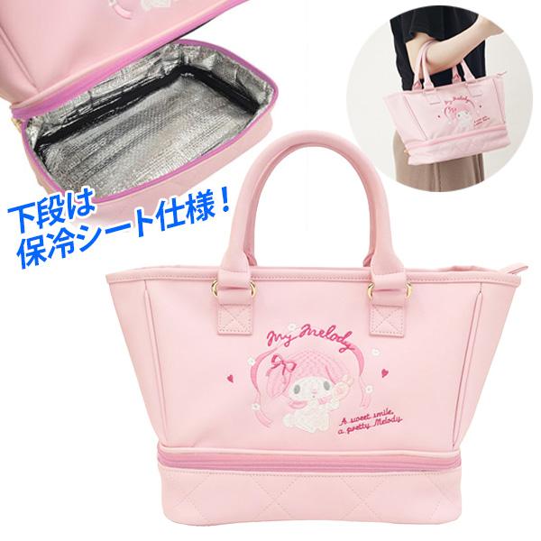 GOLF MULTI TOTE BAG高級感ある合皮素材のトートバッグです。ラウンドに持って行きやすいサイズ感と二層の収納があり機能性もバツグンです。普段使いにもおすすめ！■キャラクター：ハローキティ「ビッグハートロゴ」、マイメロディ「キュ...