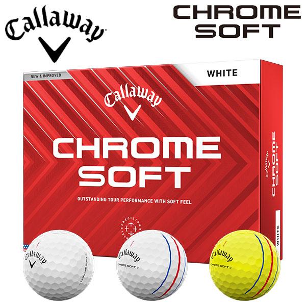 Callaway Chrome Soft ゴルフボール 1ダース（12球） Callaway（キャロウェイ） ゴルフ クロムソフト ゴルフボール 1ダース